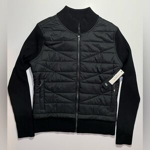 NEW Women’s Liverpool Los Angeles Long Sleeve Quilted Zip Jacket, Large, Black